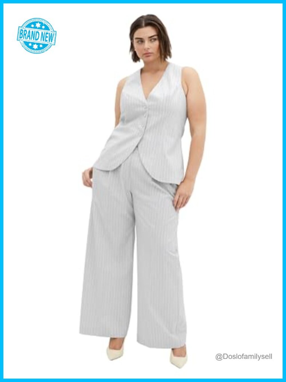 Plus Size Vest Jaz Print Sleeveless Button Suit Waistcoat Collared Tailored